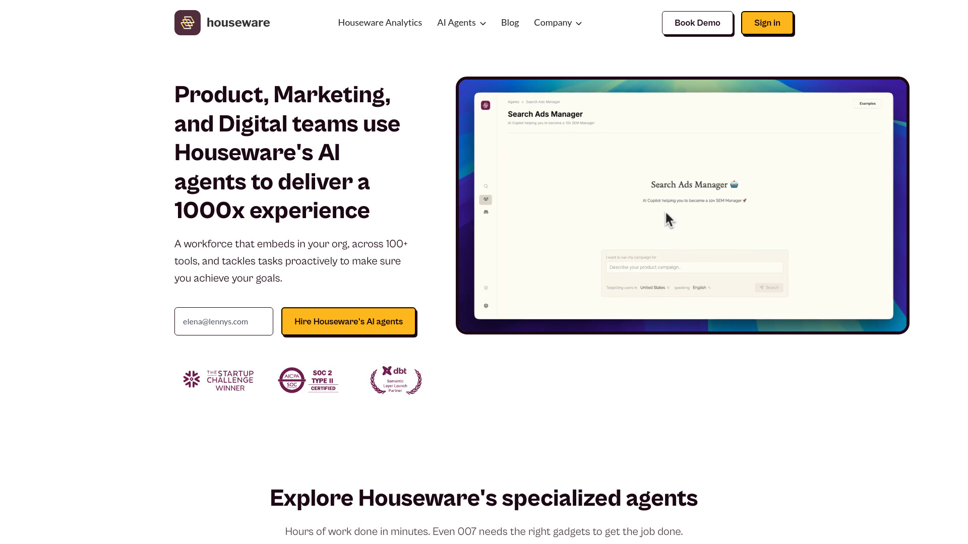 Agentes de IA de Houseware