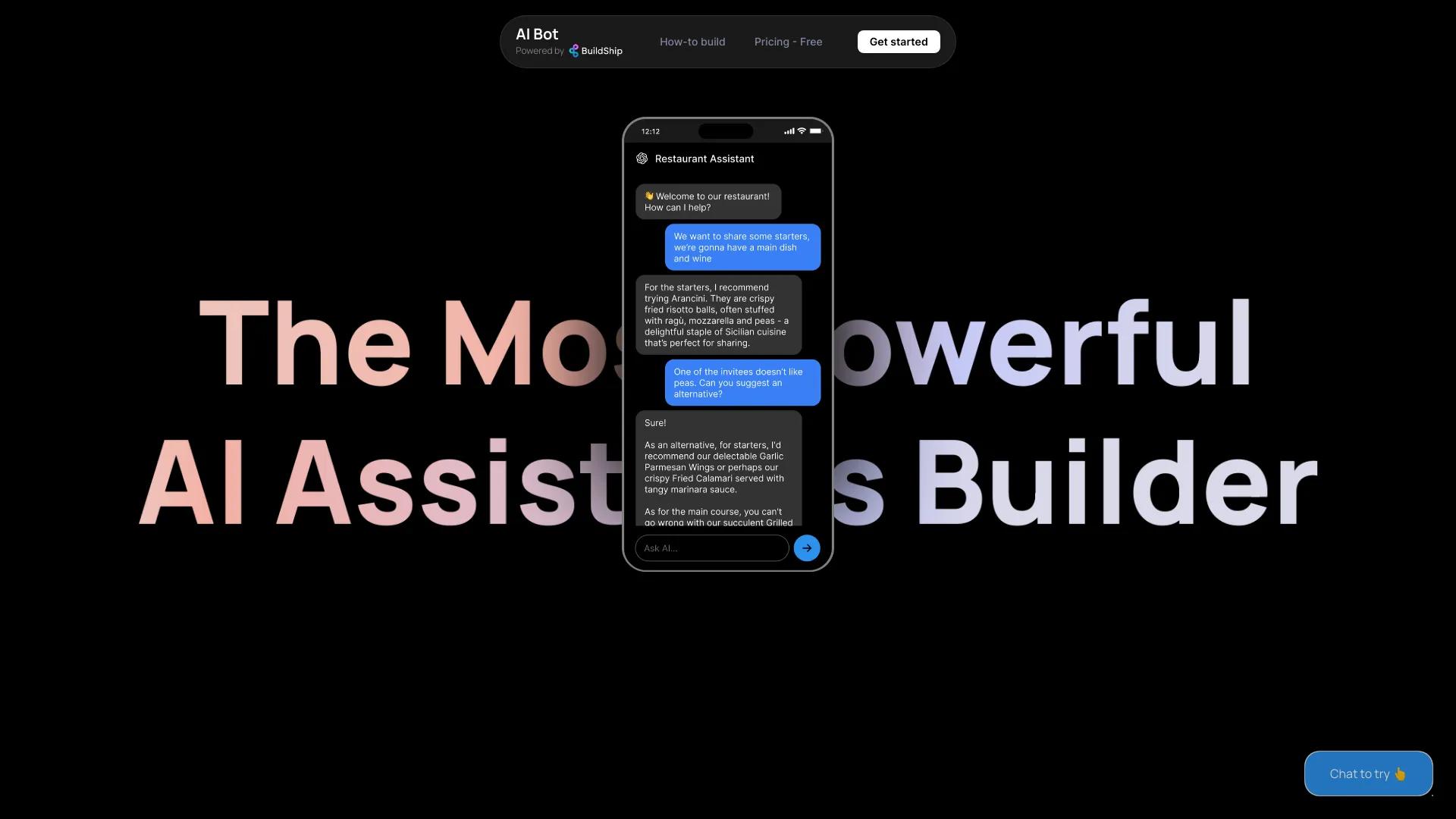 AI Assistant and Bot Builder