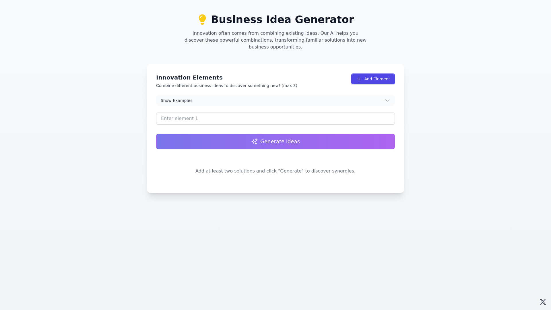 Generador de ideas de negocios con IA (gratis)