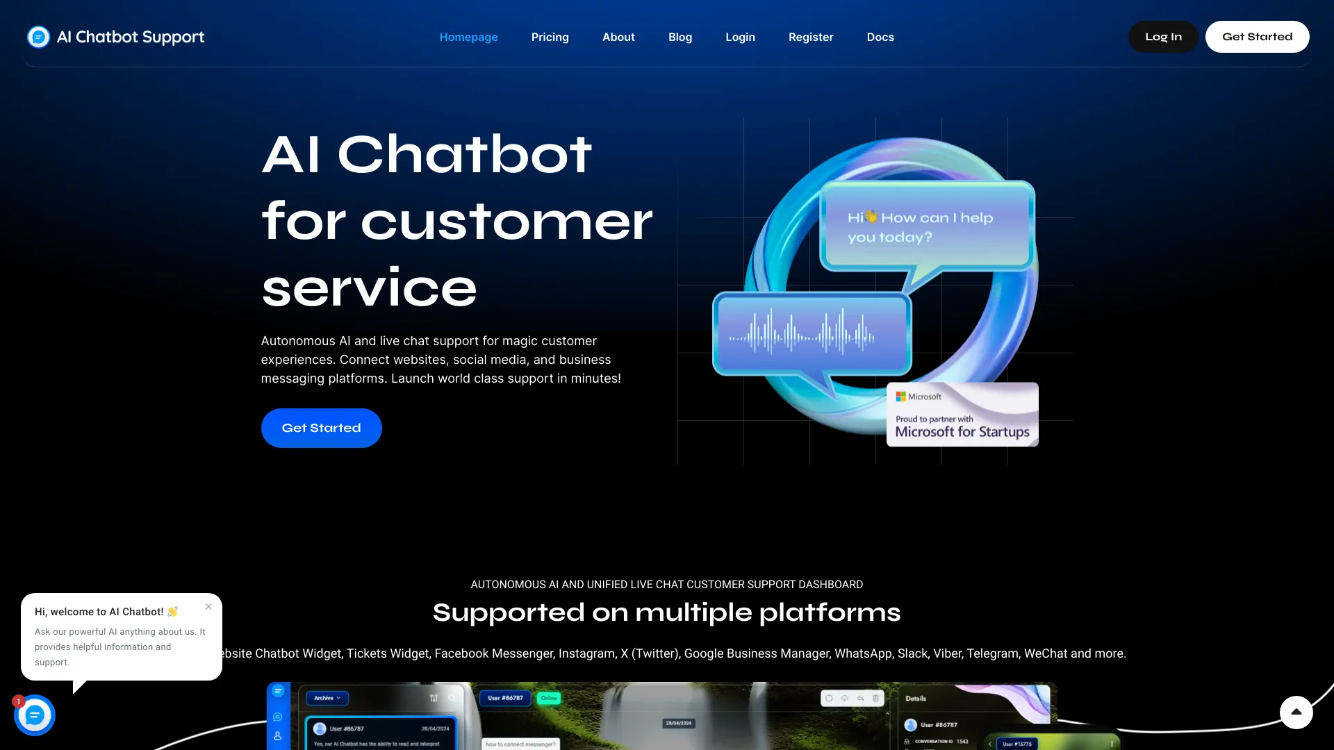 AI Chatbot Support
