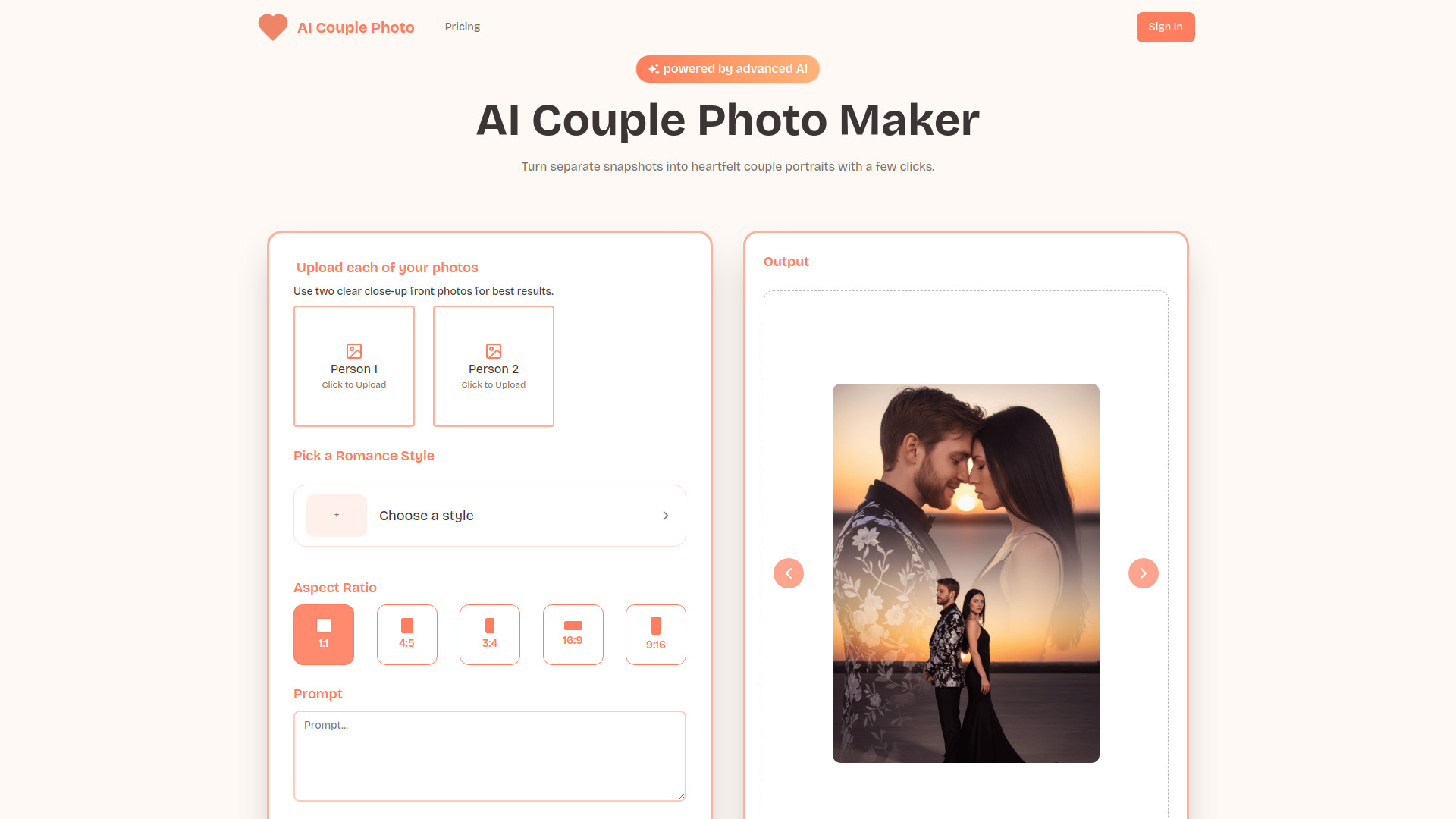 صور للزوجين بالذكاء الاصطناعي