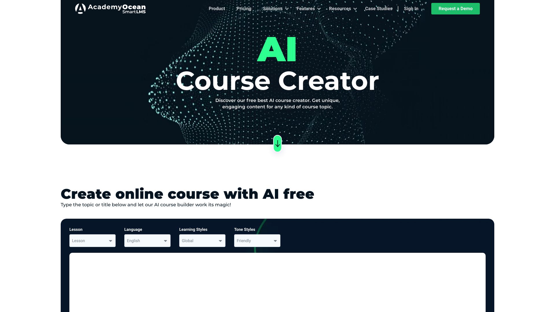 AI Course Creator - AcademyOcean