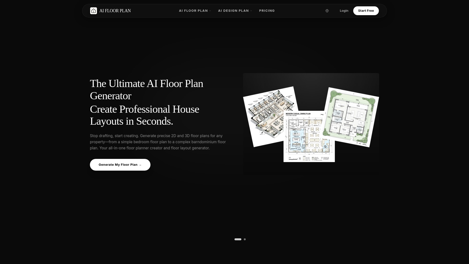 Générateur de plan d'étage IA