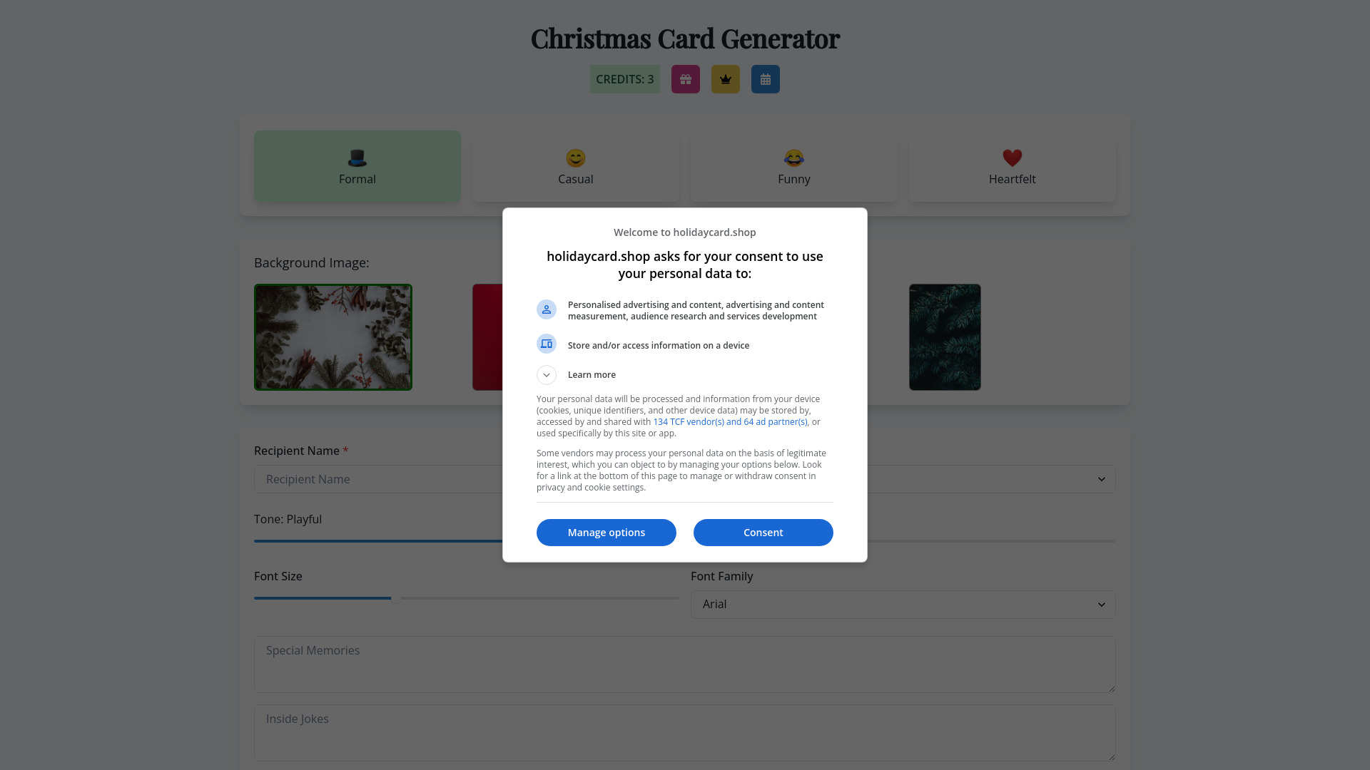 AI Holiday Card Generator