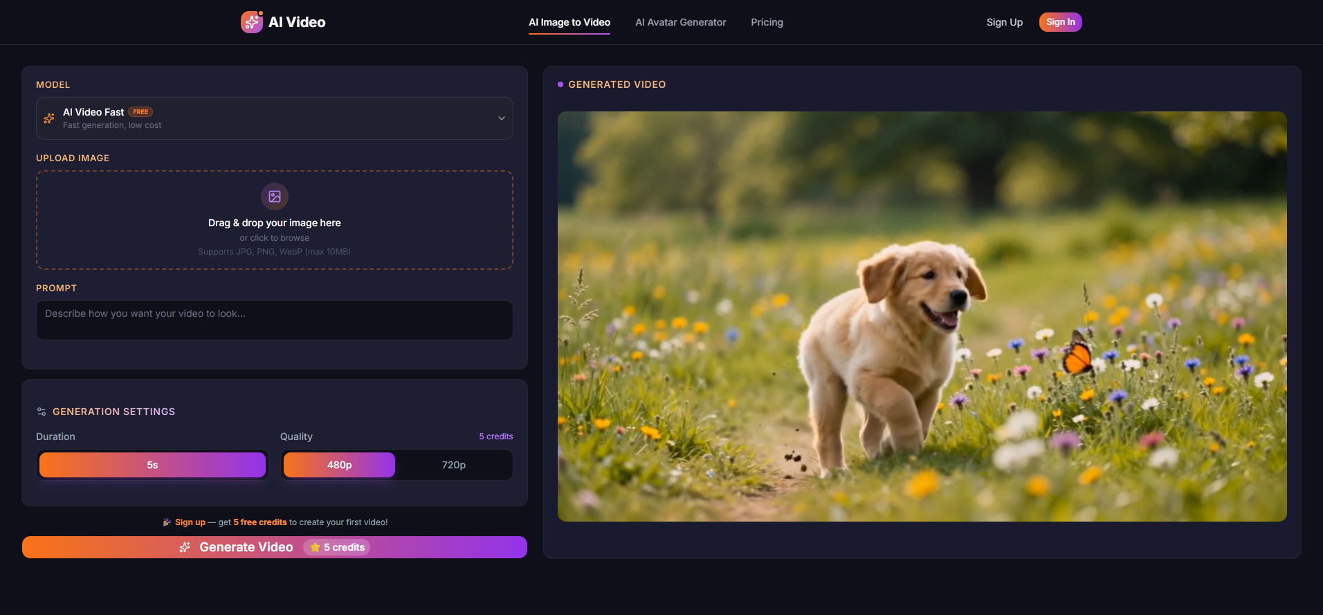 صورة AI إلى فيديو - 1