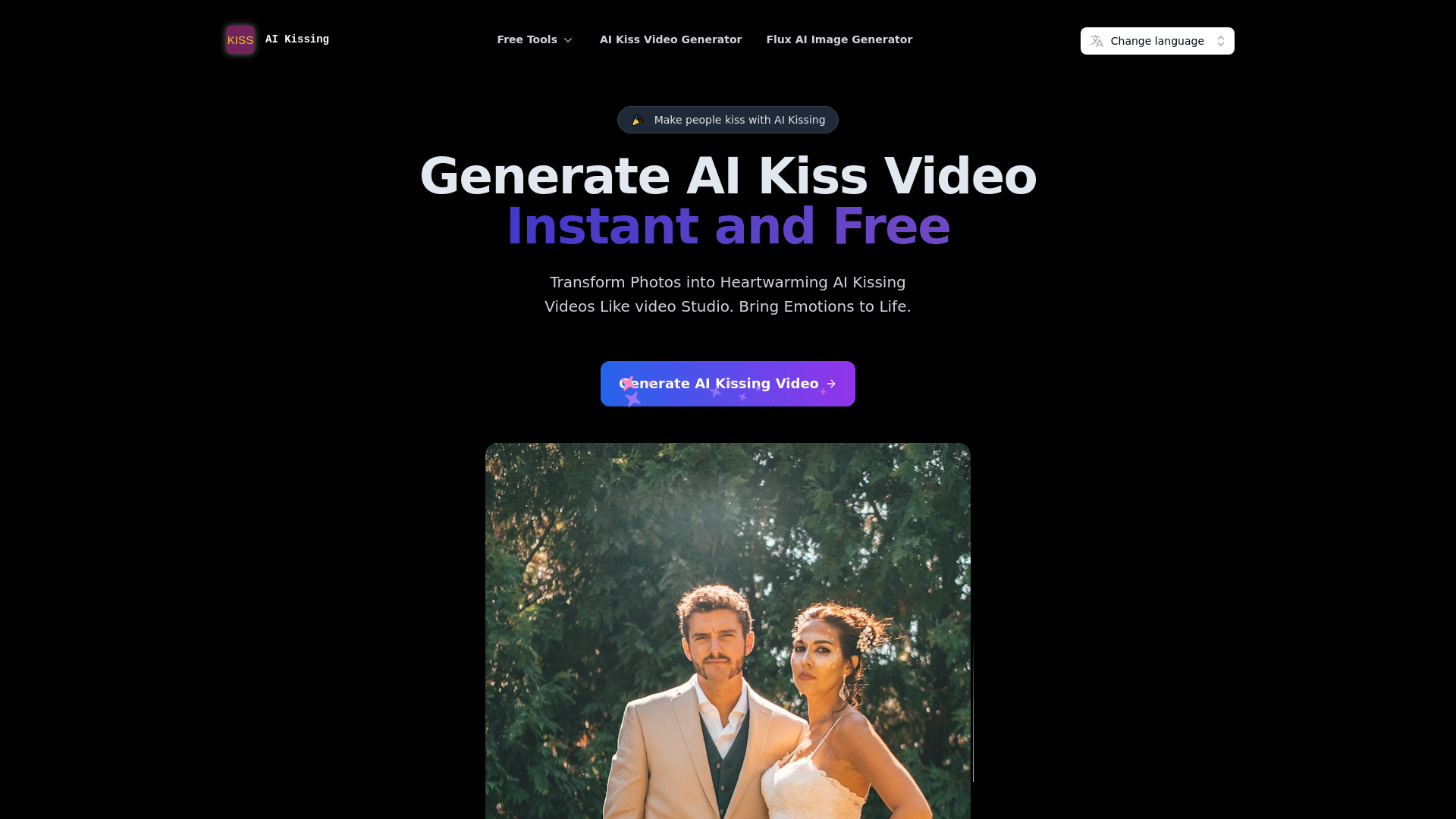 AI Kissing - Générateur de vidéo Kiss AI en ligne gratuit