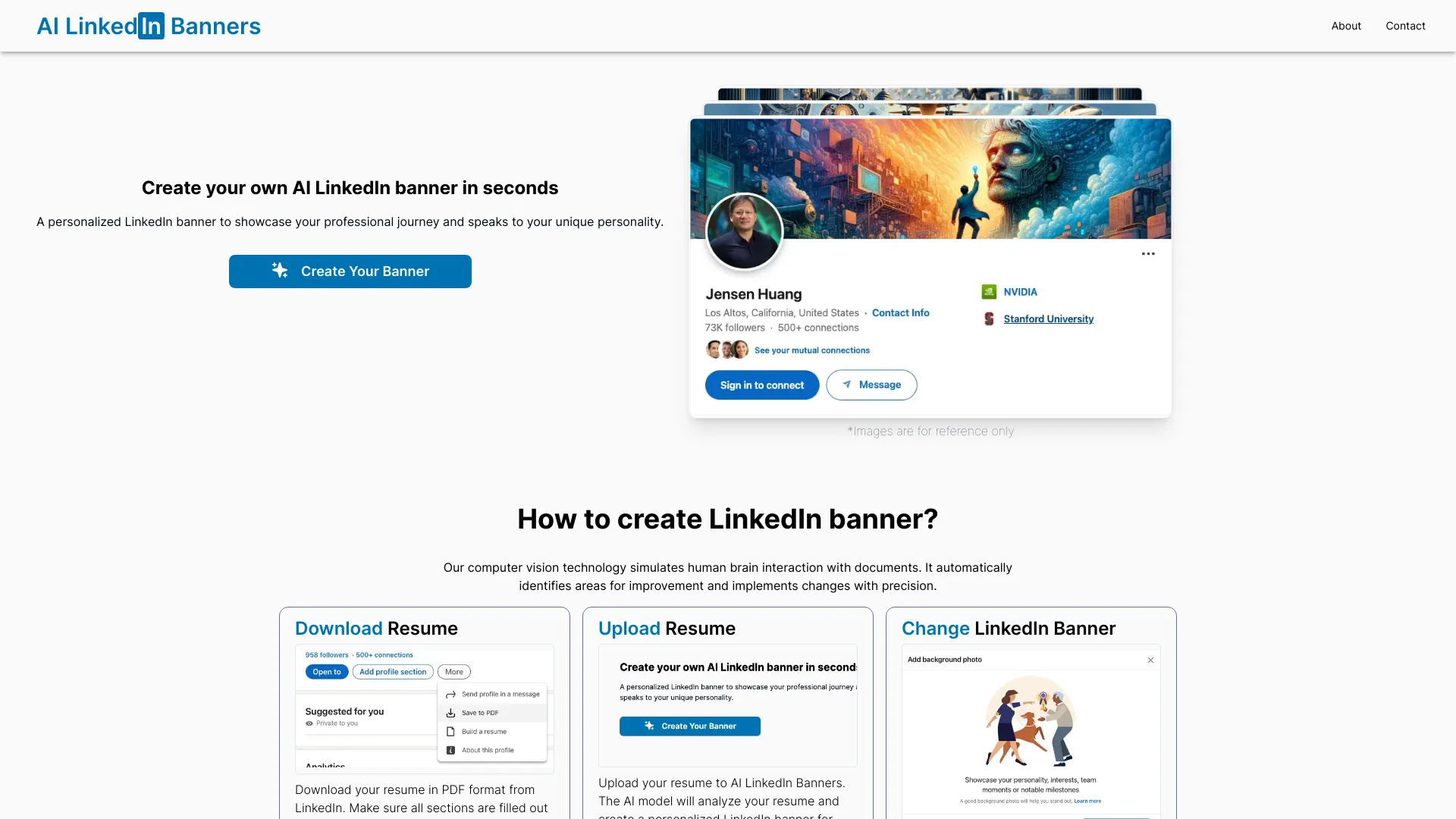 لافتات LinkedIn بالذكاء الاصطناعي