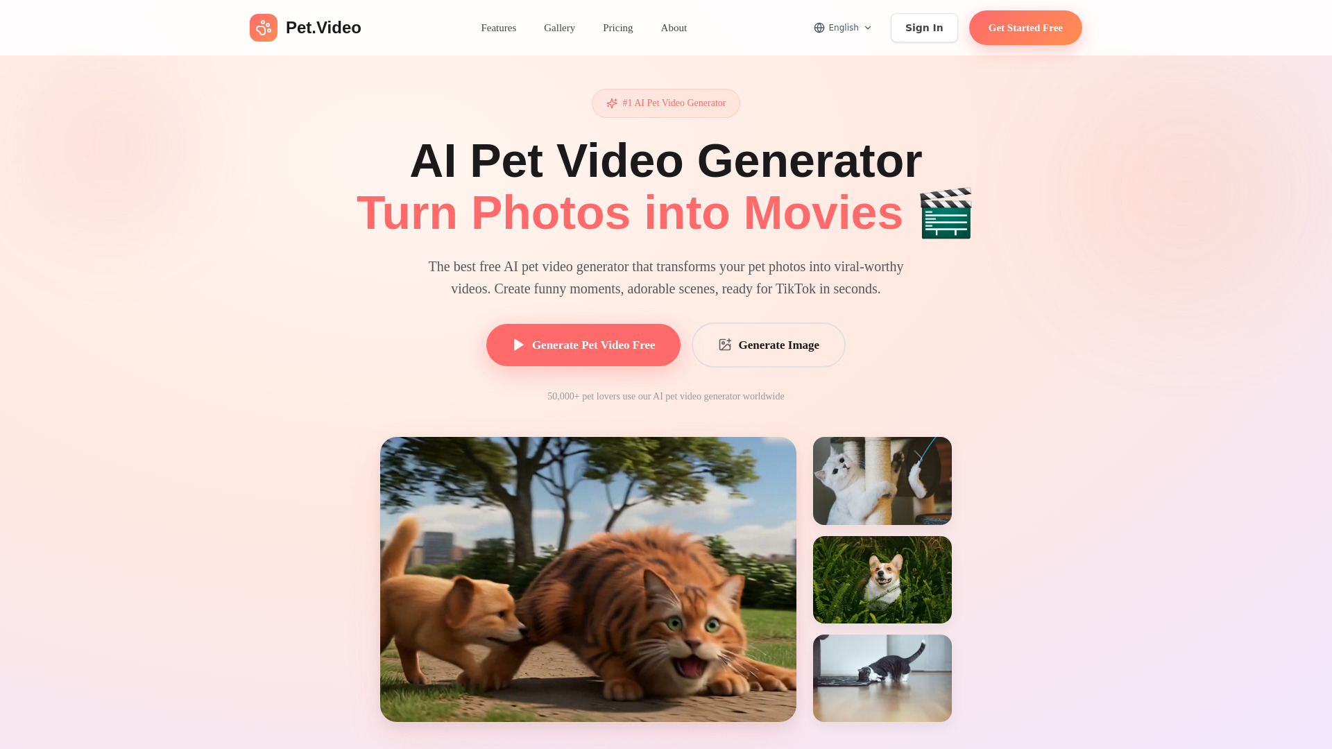 AI Pet Video Generator