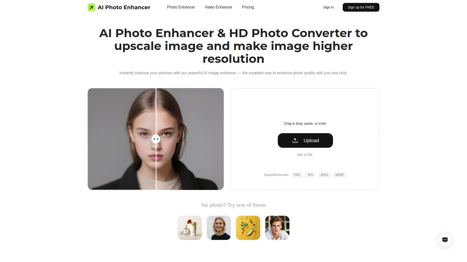 AI Photo Enhancer-