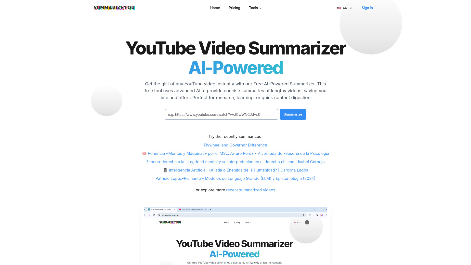 AI-Powered YouTube Video Summarizer