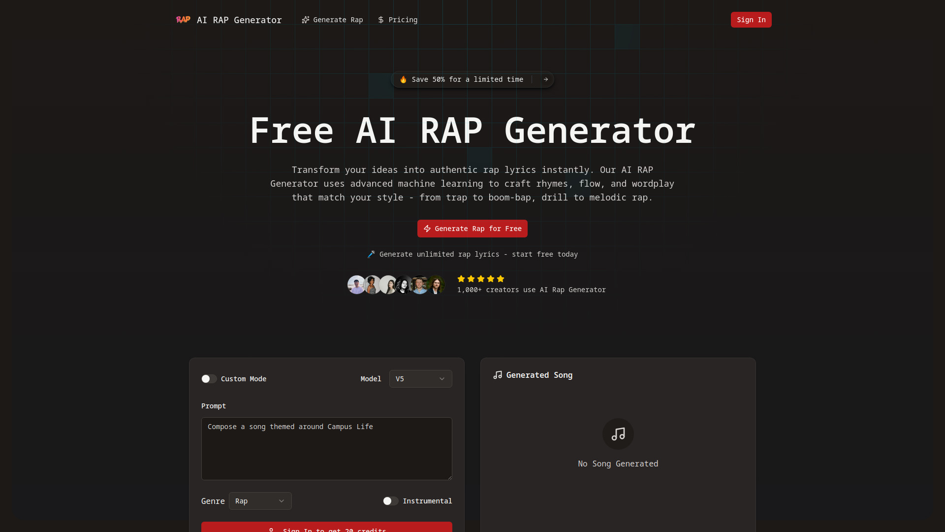 AI Rap Generator