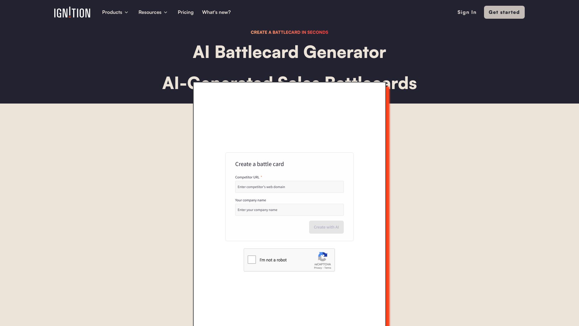 AI Sales Battlecard