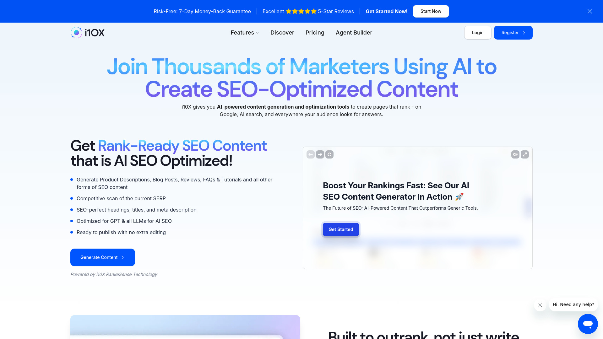 Générateur de contenu AI SEO
