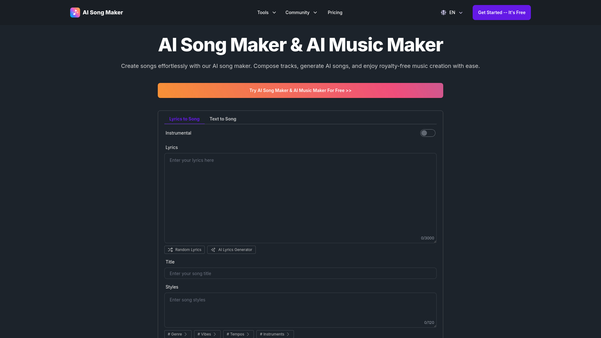 AI Song Maker