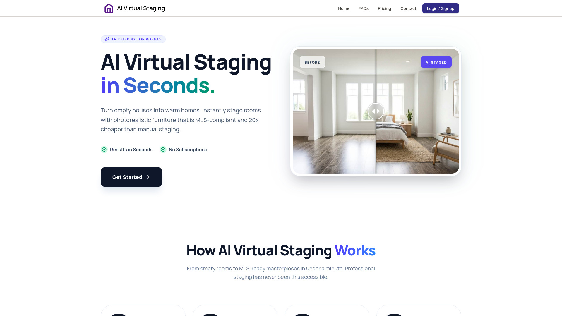 AI Virtual Staging with one click
