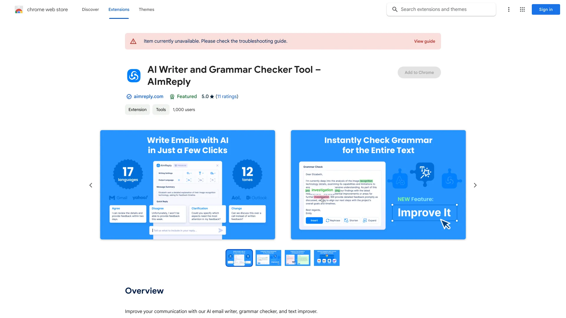 AI Writer and Grammar Checker Tool – AImReply