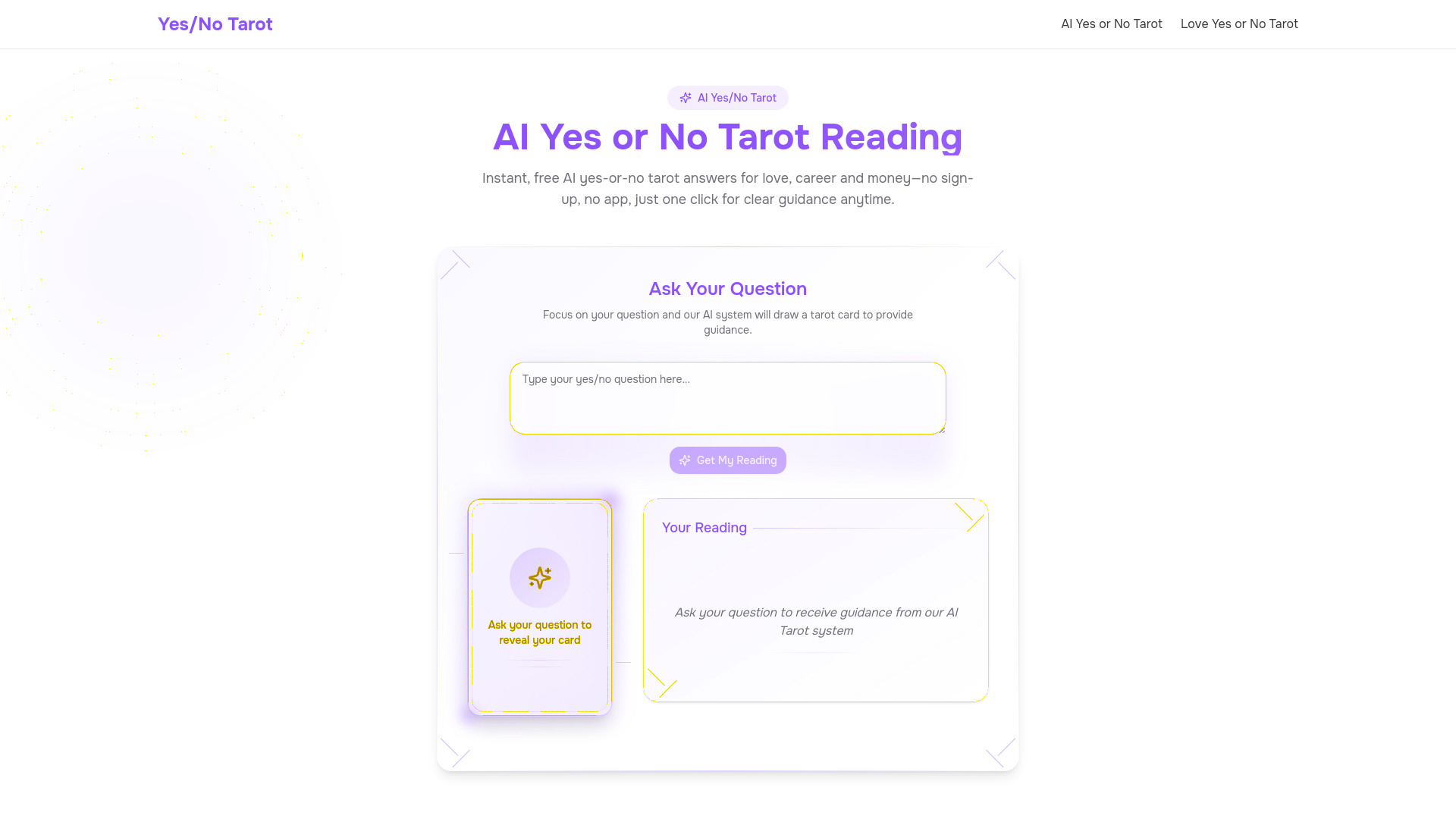 AI Yes No Tarot