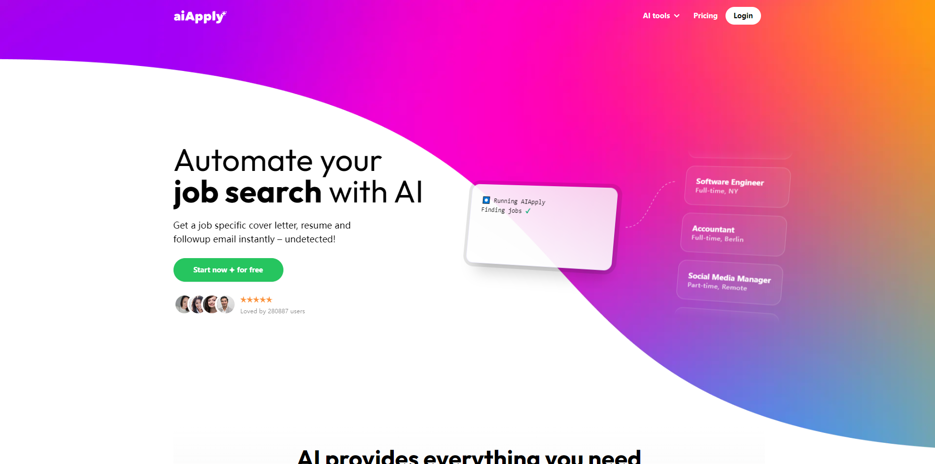 تطبيق AI