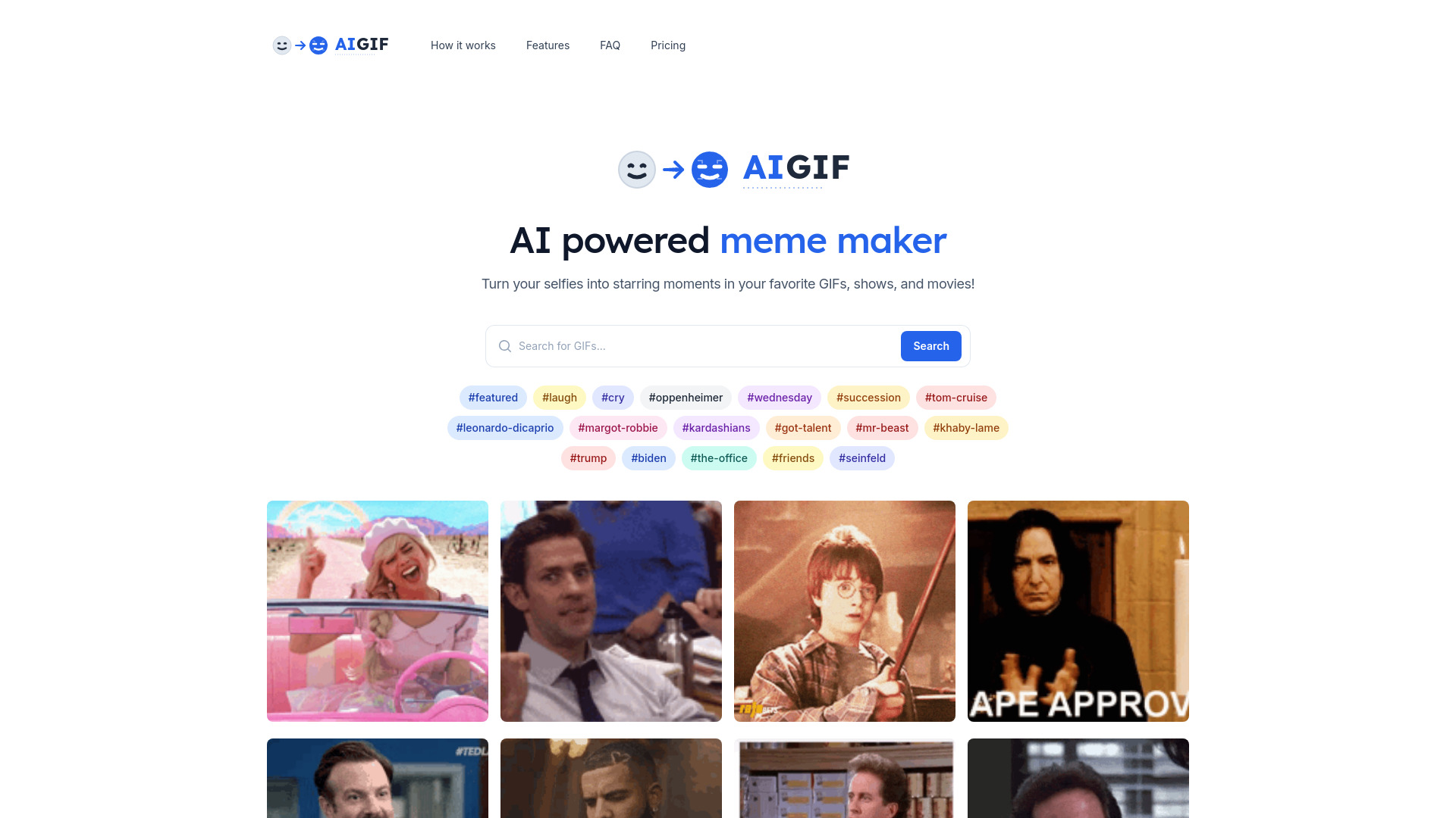 aigif - Creador de memes impulsado por IA