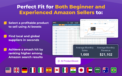 AMZScout PRO AI: अमेज़न उत्पाद अनुसंधान उपकरण