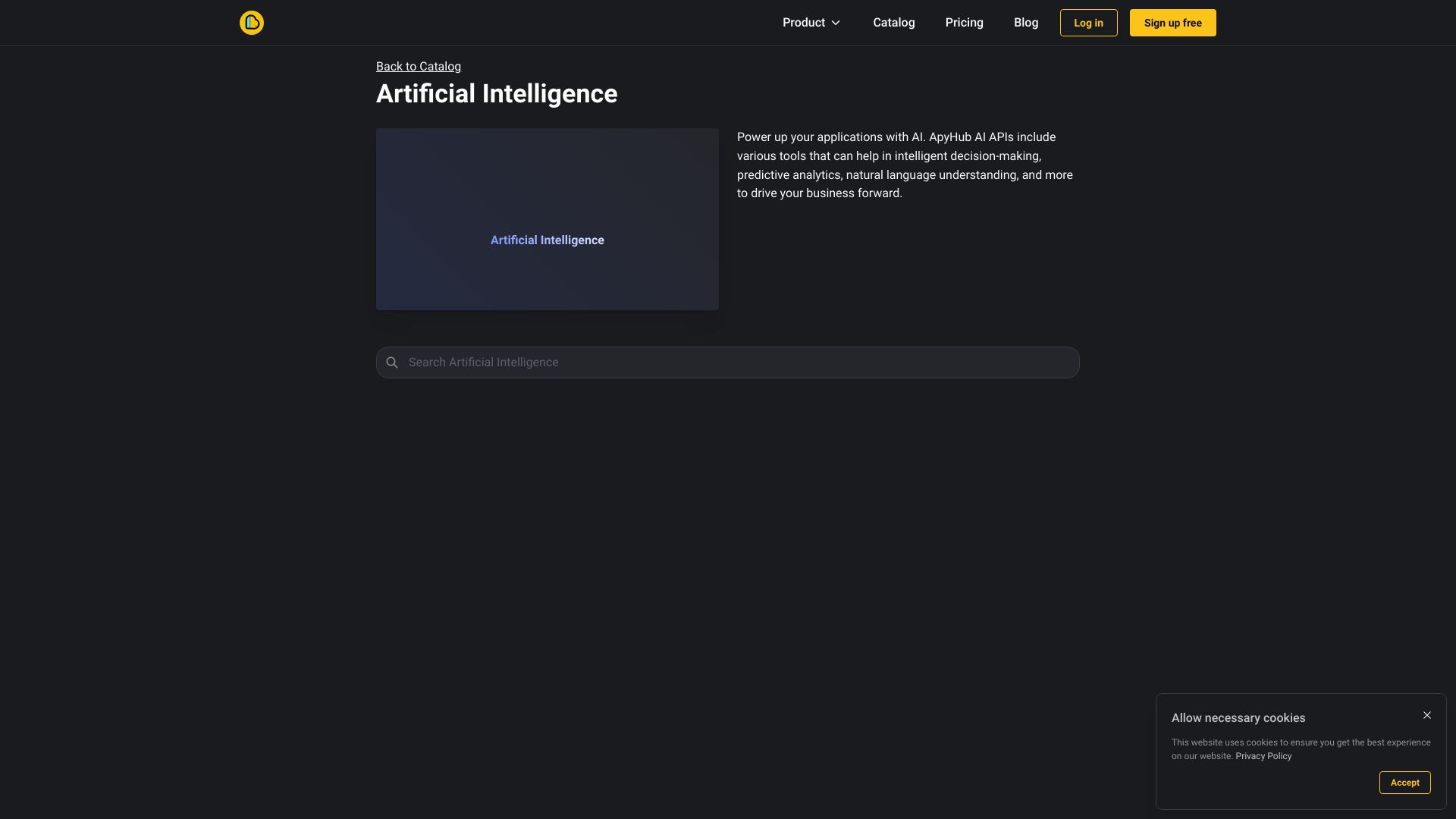 API-интерфейсы ApyHub для искусственного интеллекта