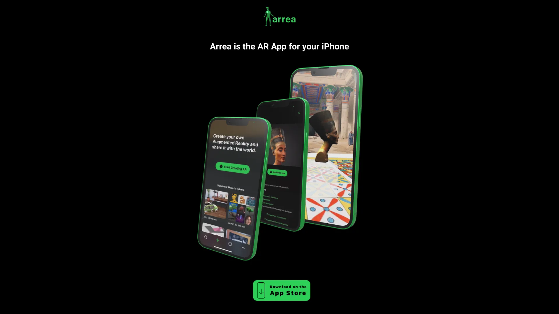 Arrea is the AR App for your iPhone