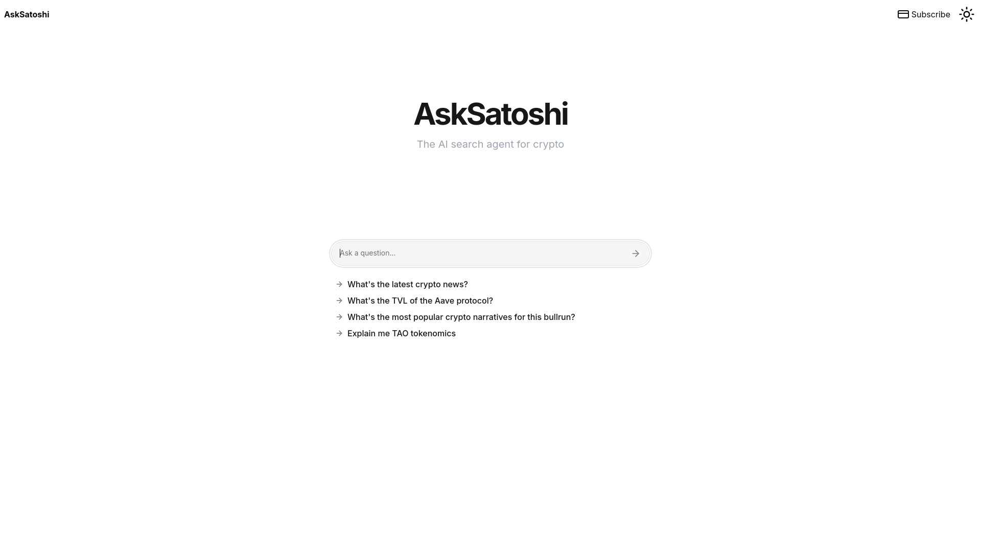 Fragen Sie Satoshi