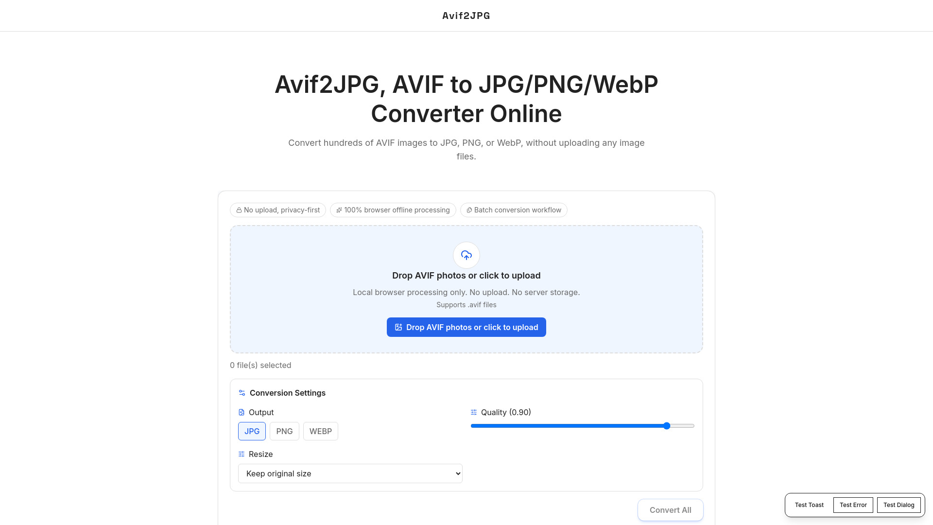 Avif to JPG