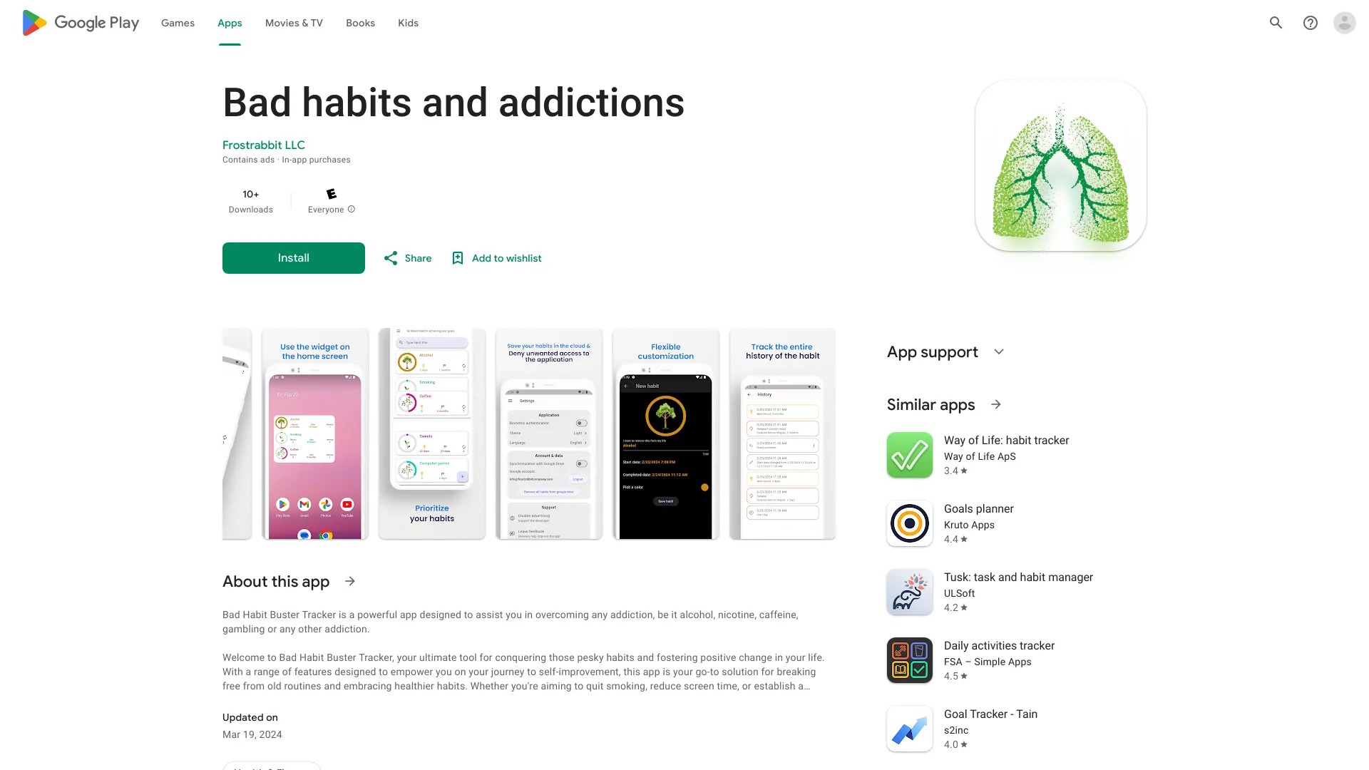 Bad habits and addictions