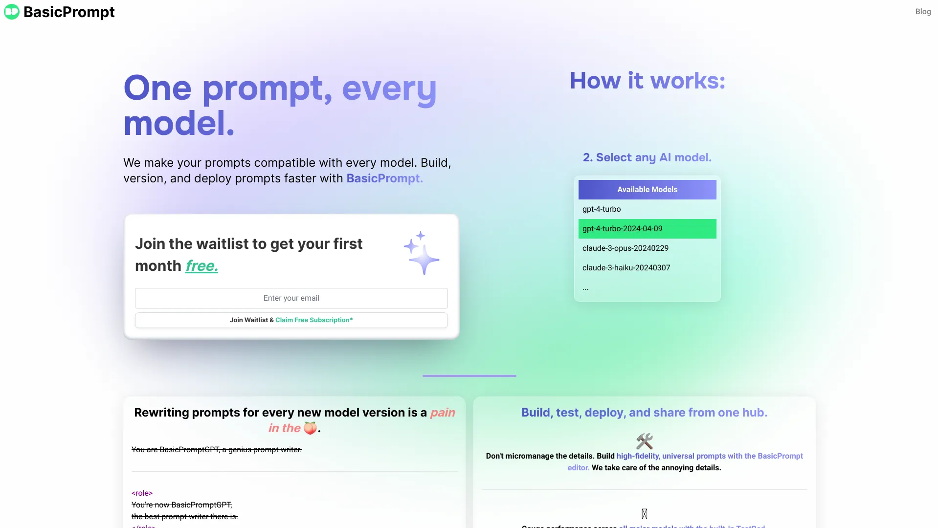 BasicPrompt(대기자 명단) - 최신 제품 정보, 최신 가격 및 옵션 2026 - GptDemo.Net