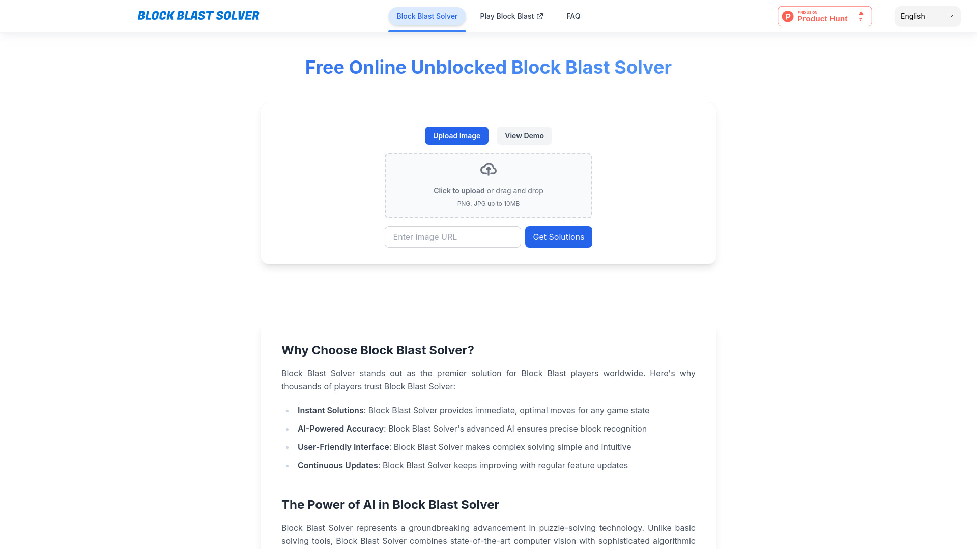 Block Blast Solver