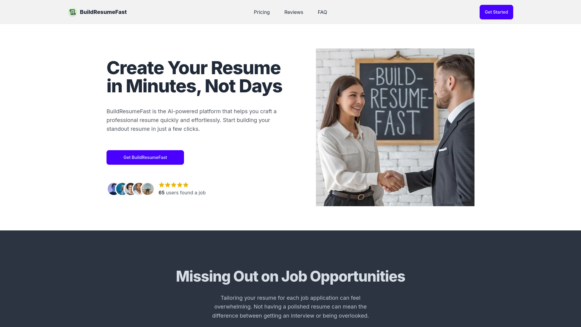 Build Resume Fast