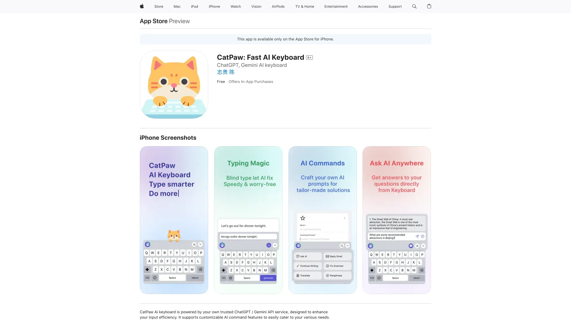 CatPaw AI Keyboard