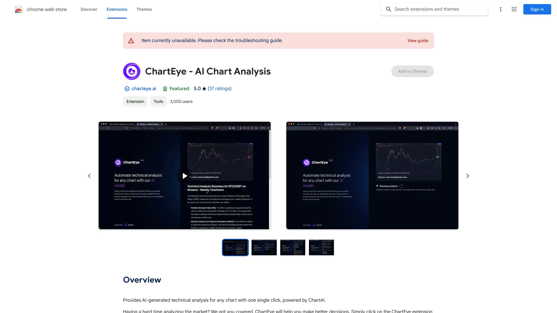 ChartEye - AI Chart Analysis