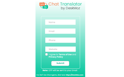 Traductor de chat de DeskMoz