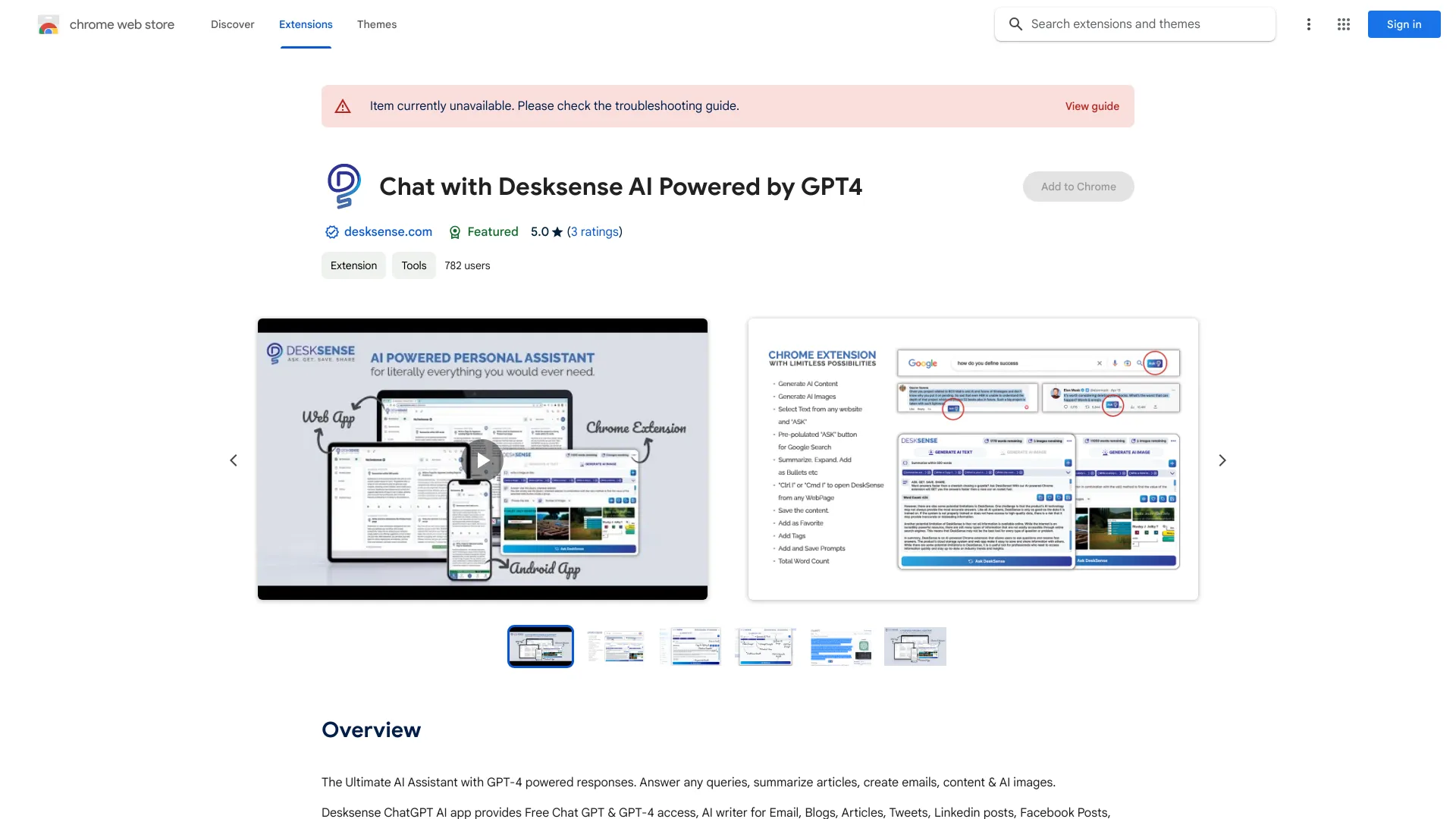 Chat with Desksense AI Powered by GPT4