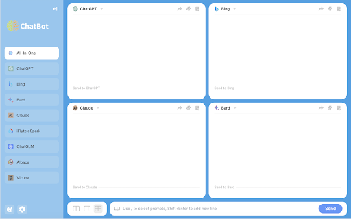 ChatBot AI - ChatGPT & Claude & Bard & Bing