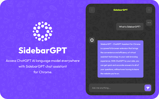 Assistant ChatGPT pour Chrome | Barre latéraleGPT