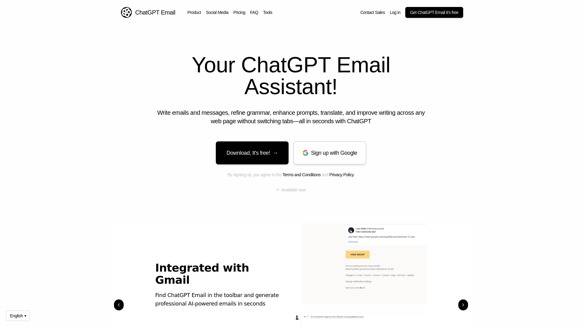 E-mail ChatGPT