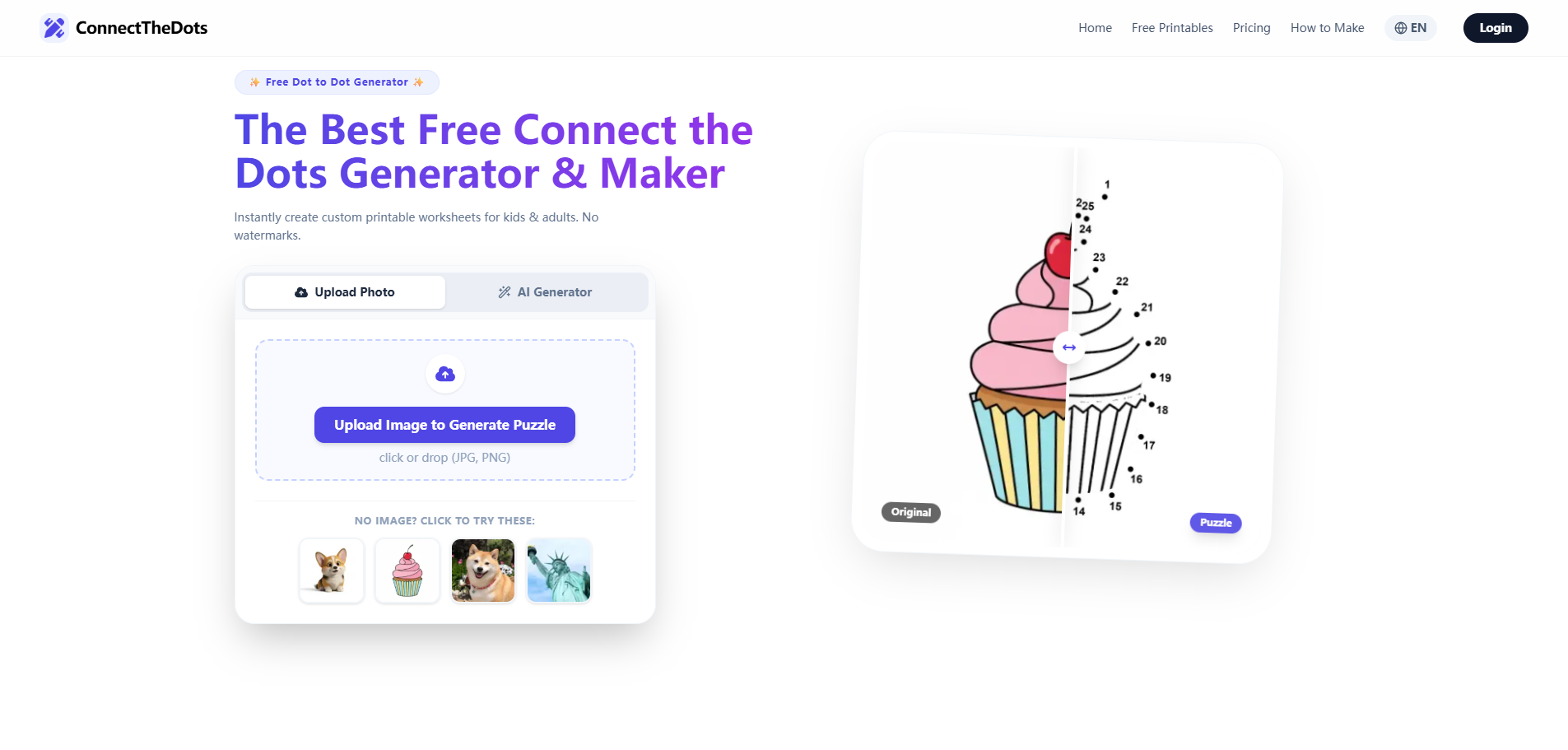 conecte os pontos para imprimir