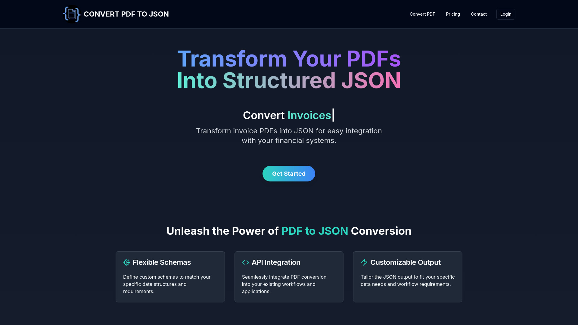 Convertir PDF a JSON