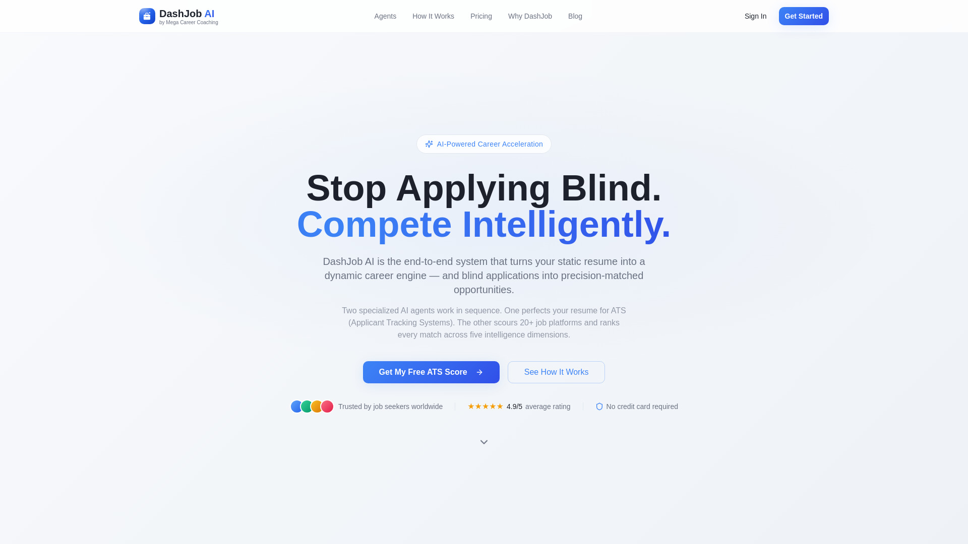 Dash Job AI - Stop applying blind. Two AI agents that get you hired