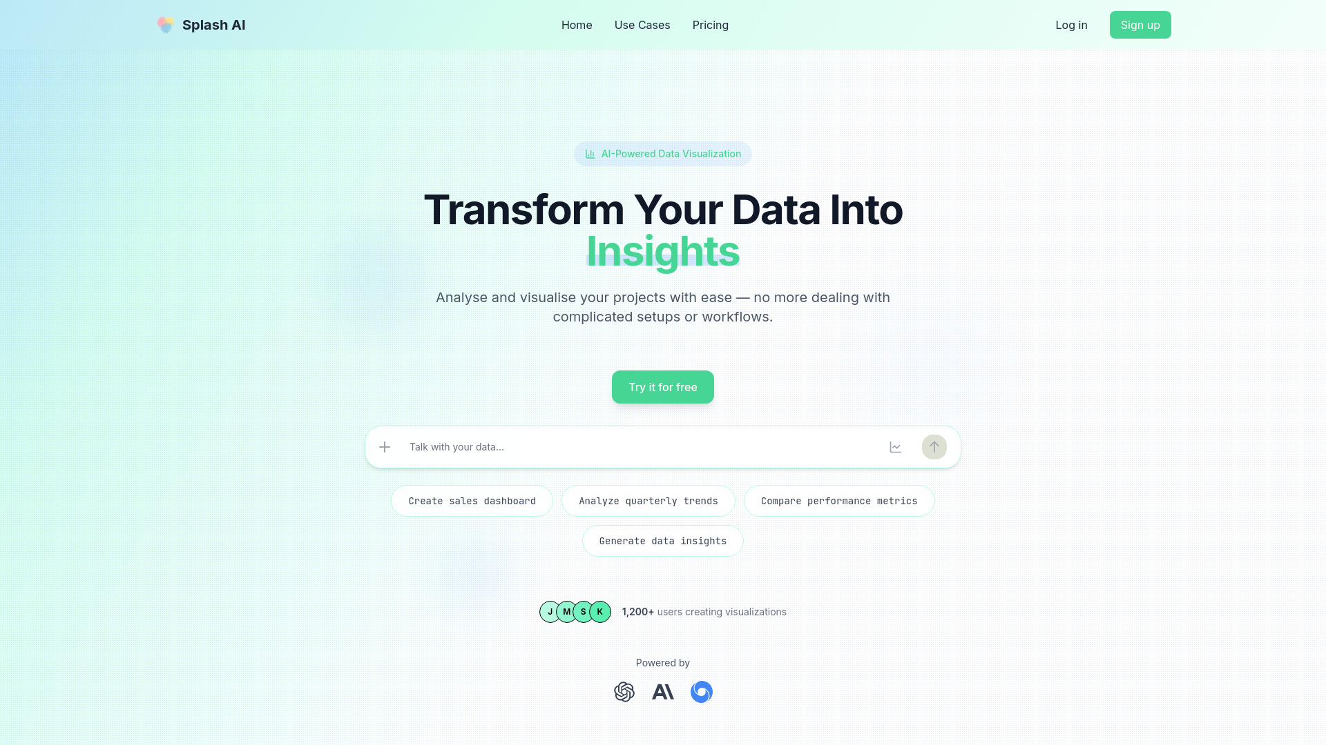 Data Visualization and Analysis with AI