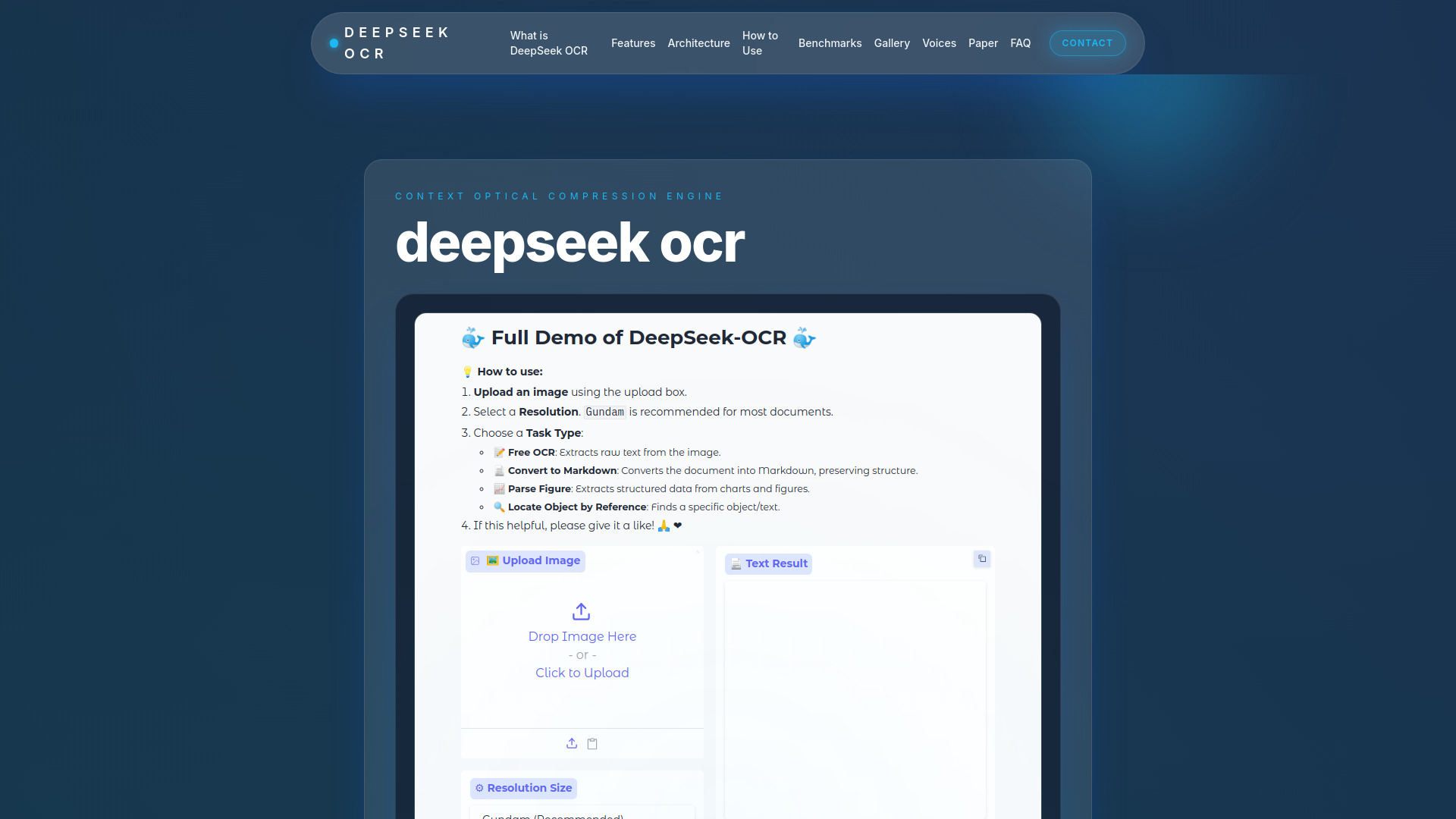 OCR de busca profunda