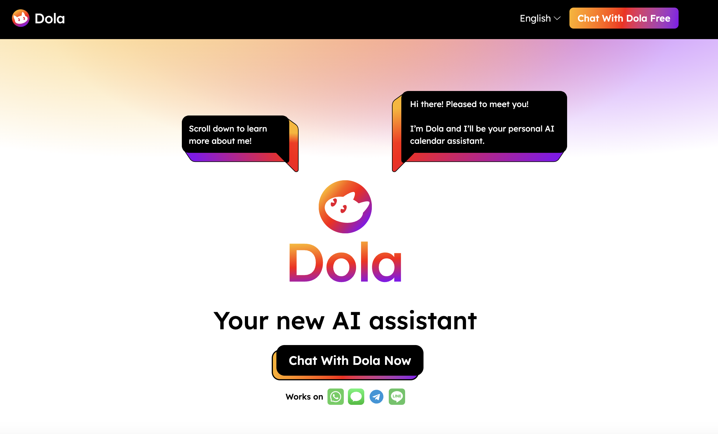 Dola: помощник по календарю с искусственным интеллектом
