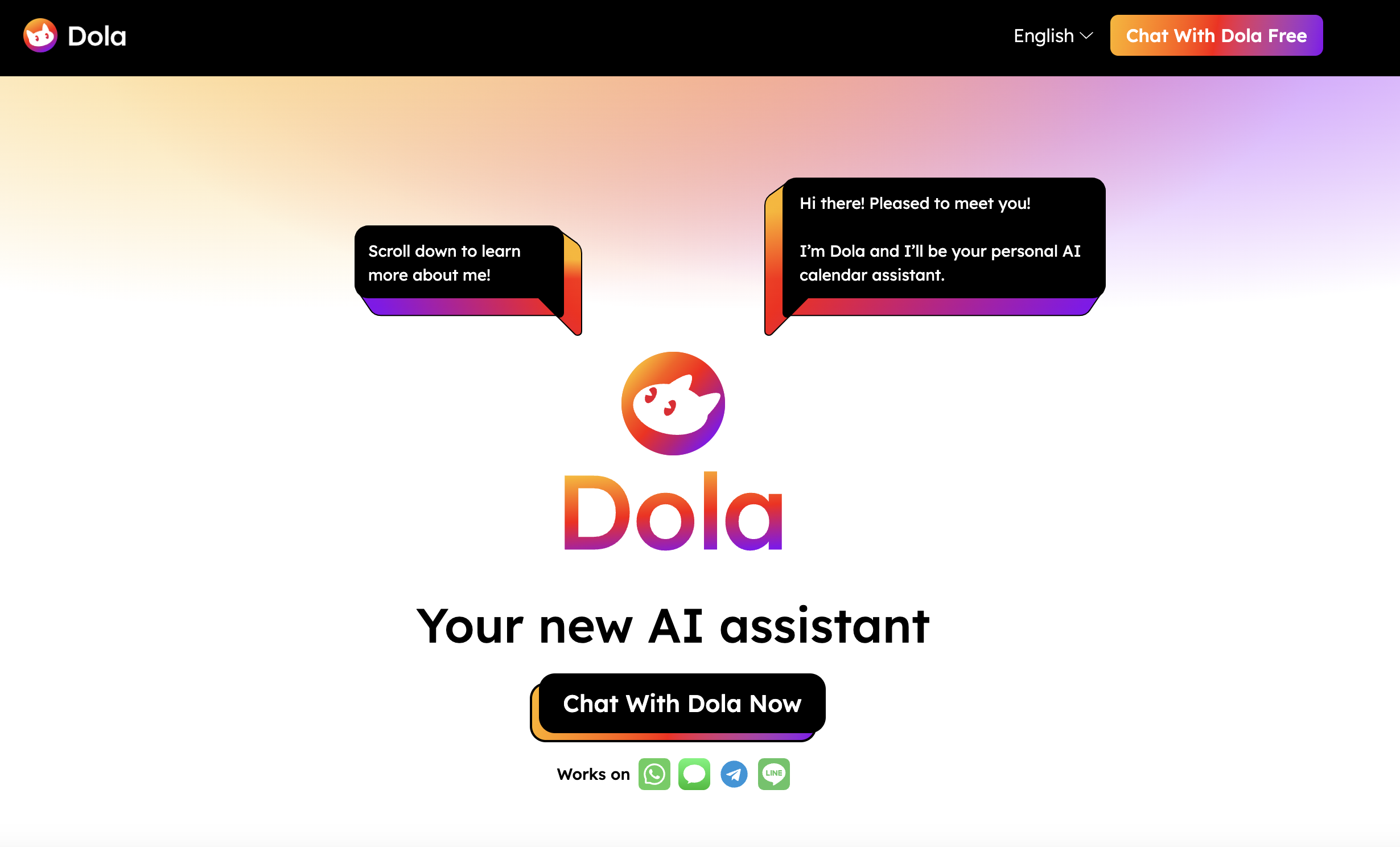 Dola : Assistant de calendrier IA