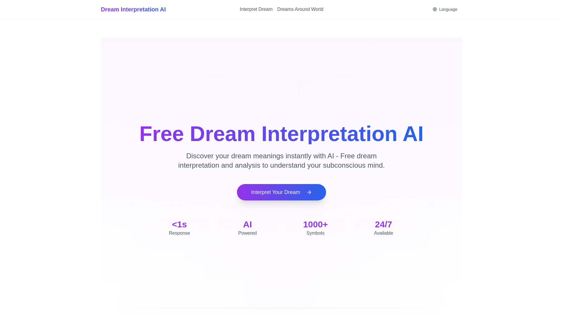 Dream Interpretation AI