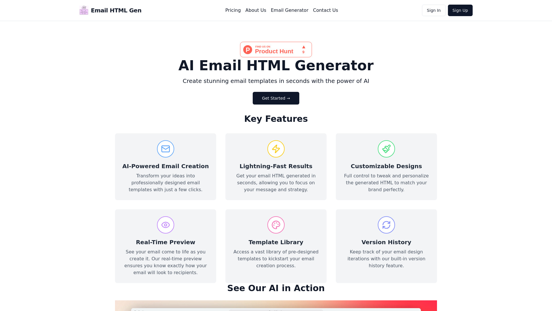 البريد الإلكتروني HTML Gen