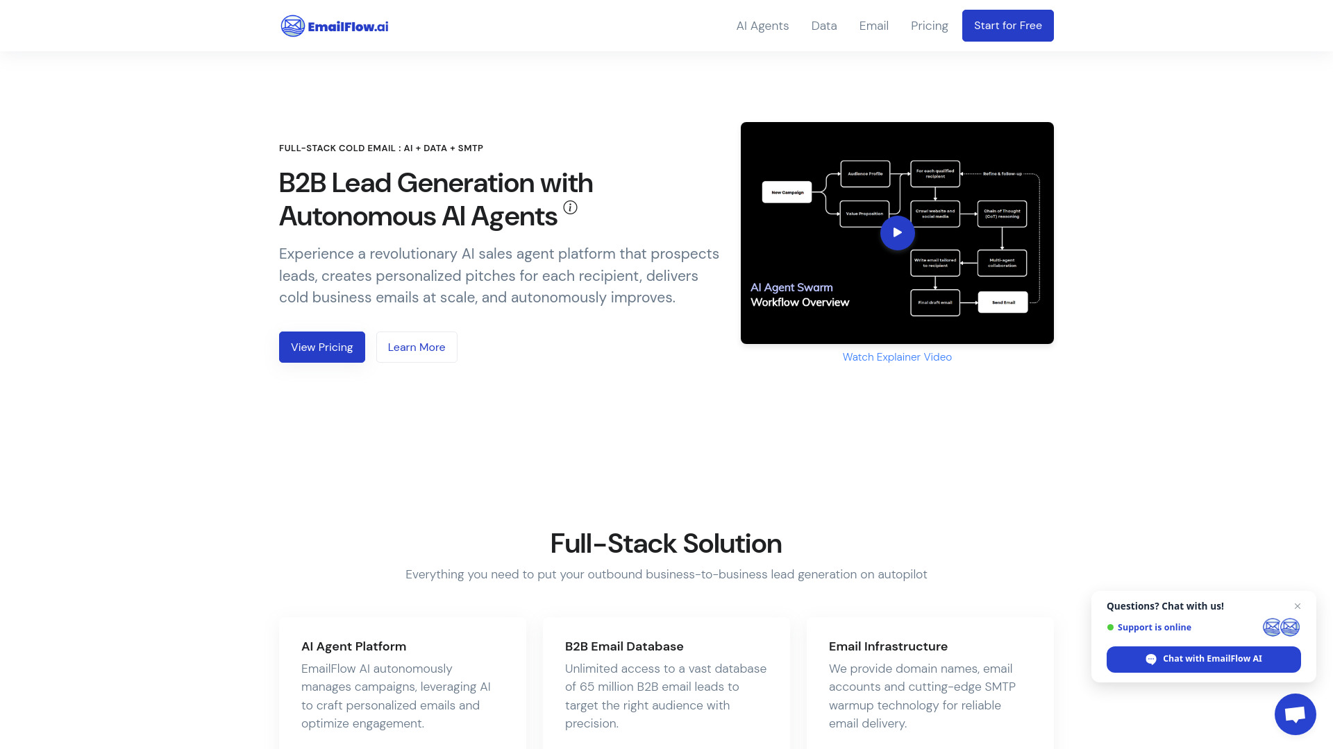 EmailFlow.ai - Génération de leads B2B