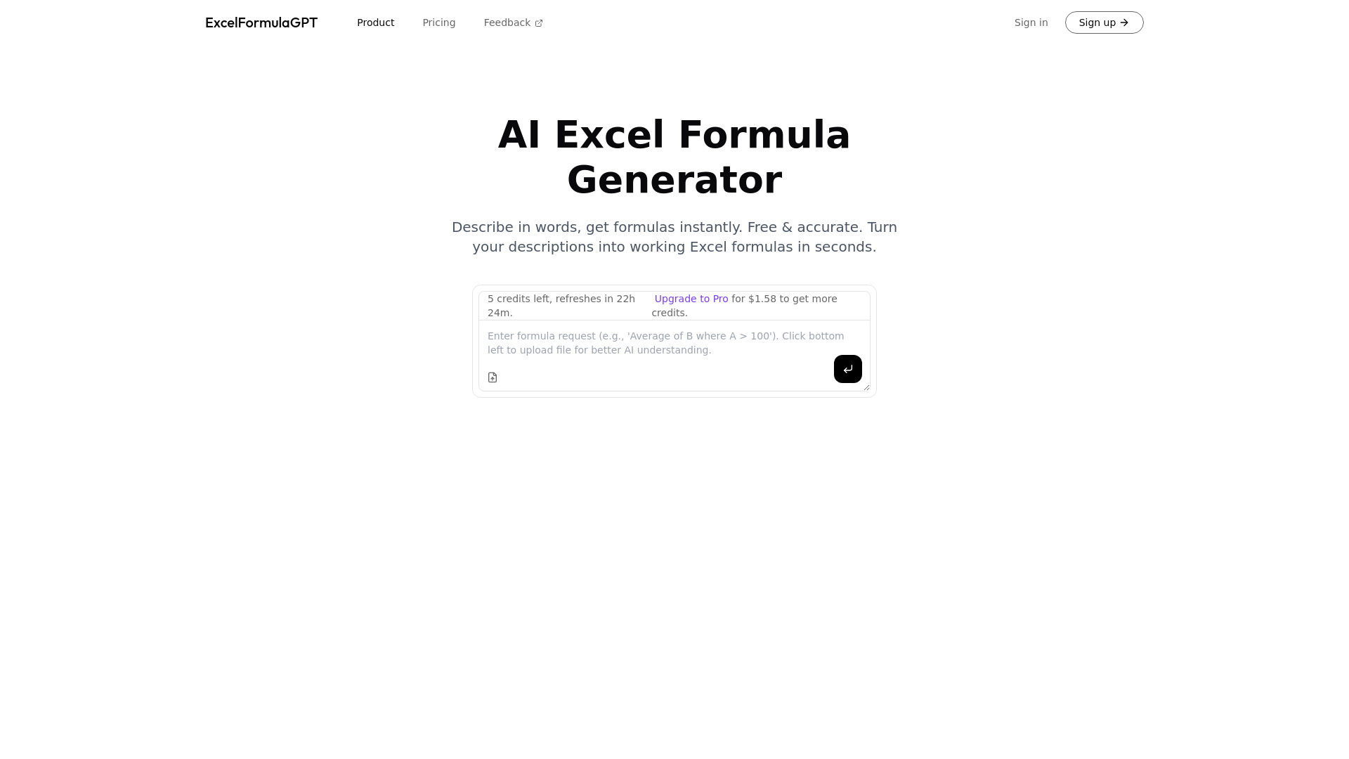 Fórmula de Excel GPT